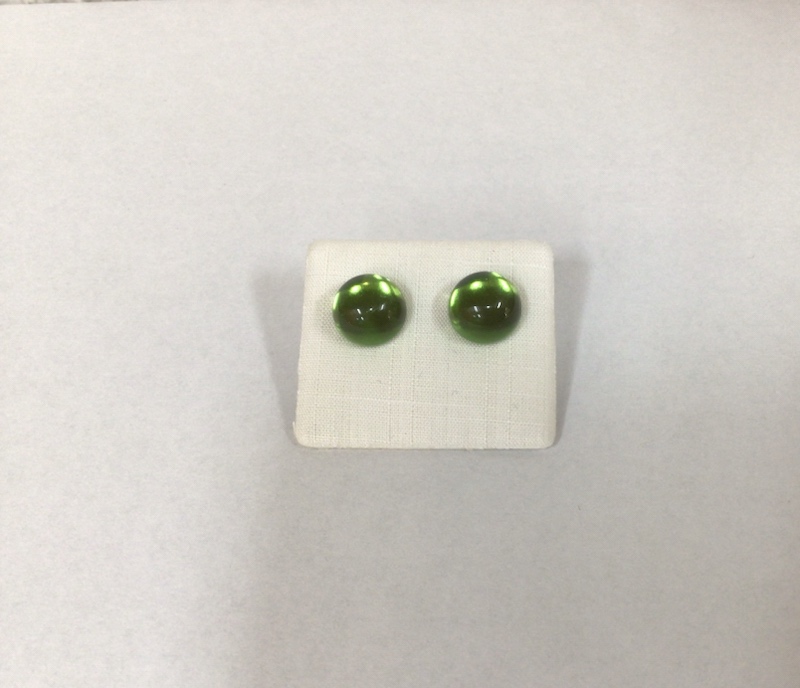 Ohrstecker grüner karibi. Bernstein