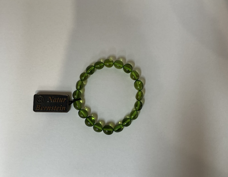 Armband grüner Bernstein