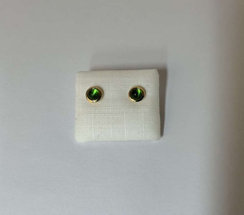 Ohrstecker SGP grüner karibi.Bernstein
